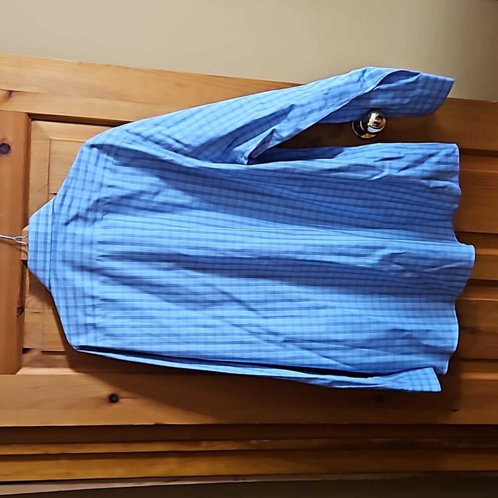 Excellent condition Michael Kors shirt blue size 17.5 - Picture 2 of 5